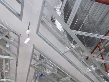 SBS designed and shop-detailed the internal ceiling framework 