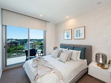 Reva South Perth offers beautiful views of the Perth CBD skyline and the river