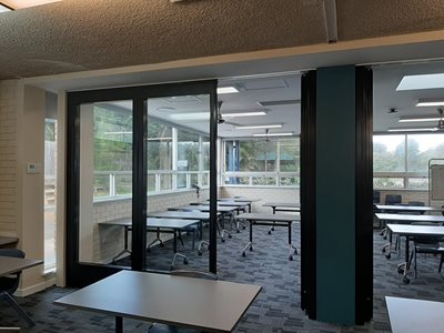 Bildspec Operable Walls Open in School Interior