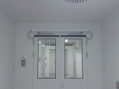 Health Center Interior With Swing Door System 