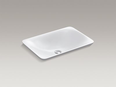 Detailed product image of modern white rectangular basin