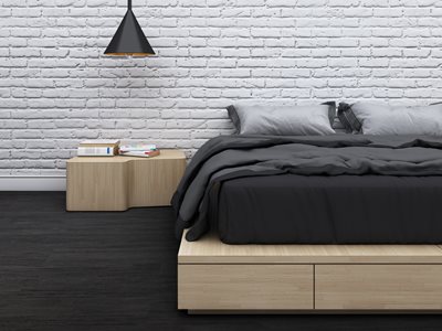 Noir or Rustique black bed