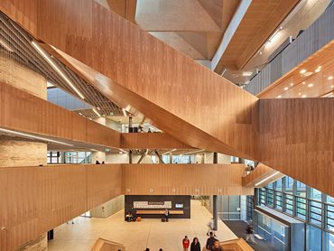 Big River’s hoop pine plywood in the Learning & Teaching Building at Monash University