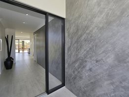 A polished concrete look with depth and texture