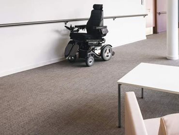 Signature’s Wovn Fabric vinyl flooring in an aged care setting