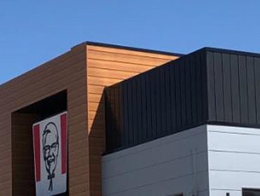 HVG Facades Zintl KFC Commercial Building Exterior