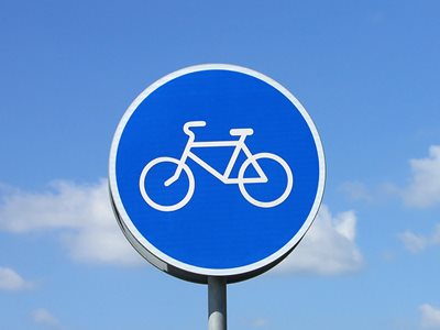 Solid Aluminium Panel Road Sign Blue