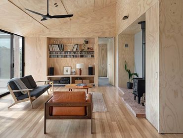 The interiors are softened with the warmth of timber