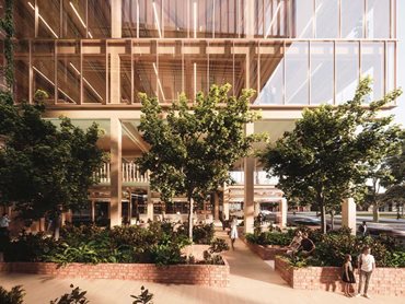 Woods Bagot's scheme provides diverse and adaptable spaces, natural ventilation and access to greenery