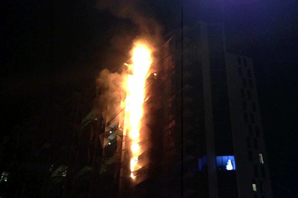 Melbourne apartment fire cladding