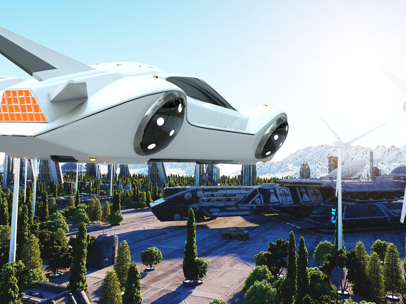 The Government&#39;s pledged billions for new roads. Instead, they should consider flying cars for future infrastructure. Image: Singularity Hub / Shutterstock
