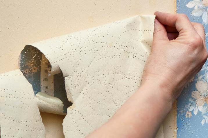 peeling scraping wallpaper removal strippable wallpaper