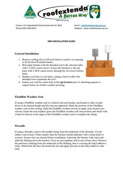 MKII Bracket Installation Guide