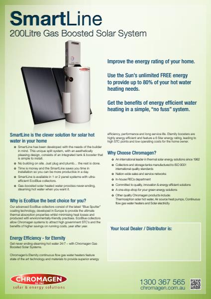 Smartline Solar Hot Water Systems