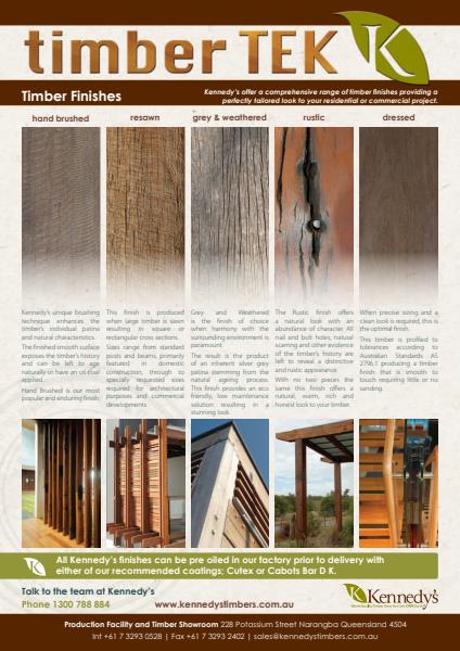 Timber Finishes - TimberTek Brochure