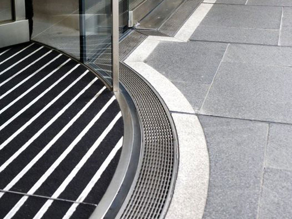 Stormtech’s curved drains at 60 Martin Place entrance