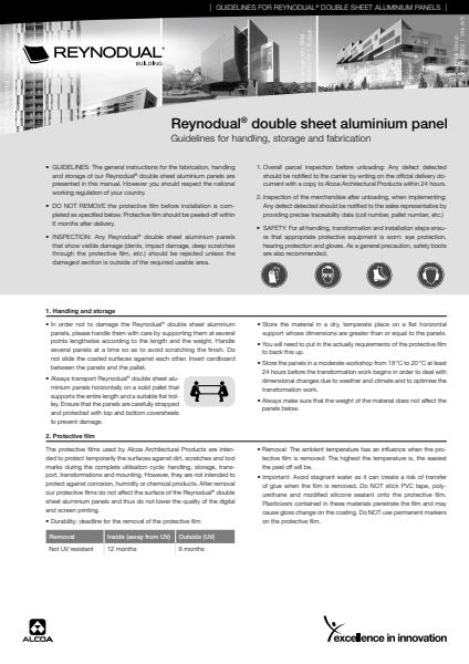 Architectural Glass & Cladding Reynodual guidelines for handling, storage and fabrication