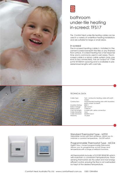 Screed Bath Brochure