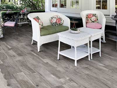 Timber look porcelain tiles are strong and durable, making them very practical for outdoor areas
