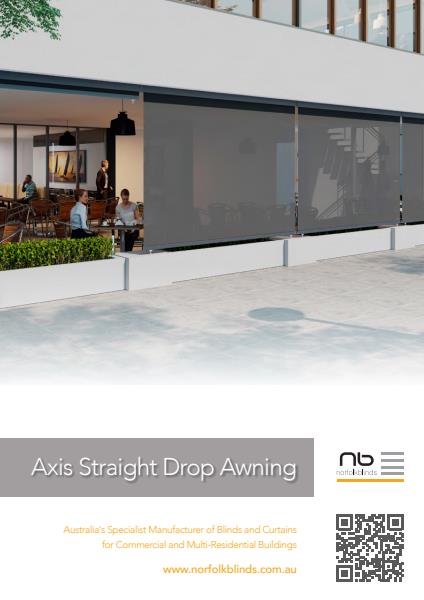 Axis Straight Drop Awning