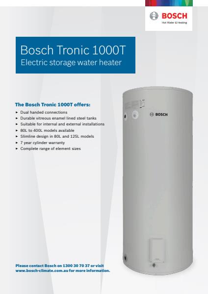 Bosch Tronic 1000T Brochure