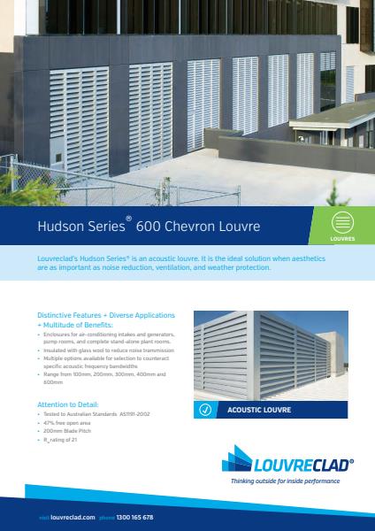 Hudson Series 600 Chevron Louvre