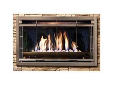 Gas Log Flame Fires - Rinnai Luminaire Outdoor Gas Log Flame Fire