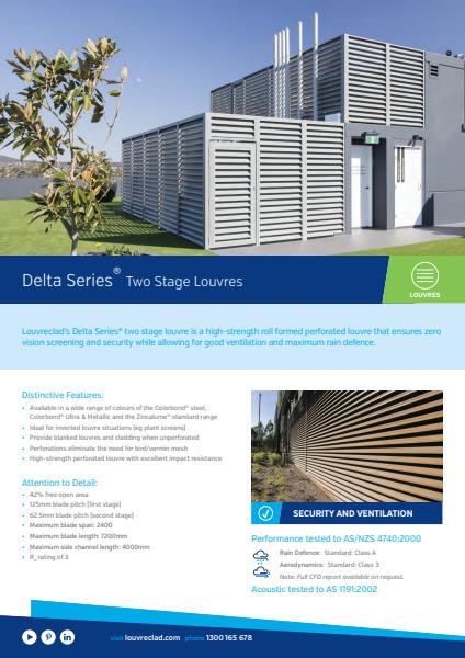 Delta Series Two Stage Fact Sheet