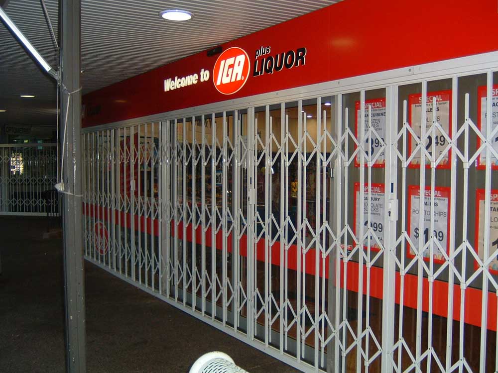 ATDC's security shutters at a liquor store