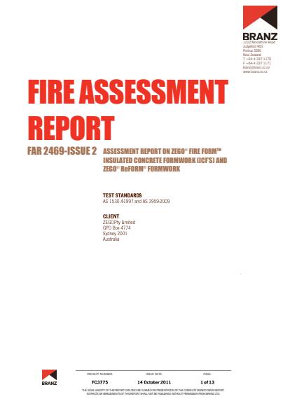 ZEGO Fire Rating Compliance