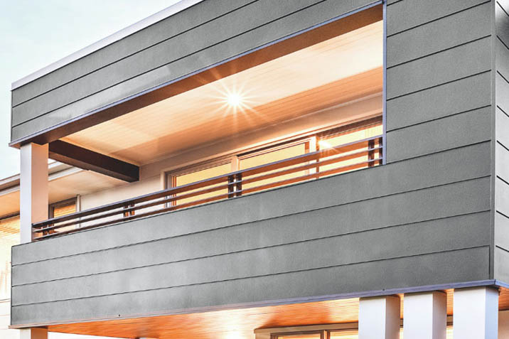 Aluminium weatherboard cladding outdoors external stylish home balcony