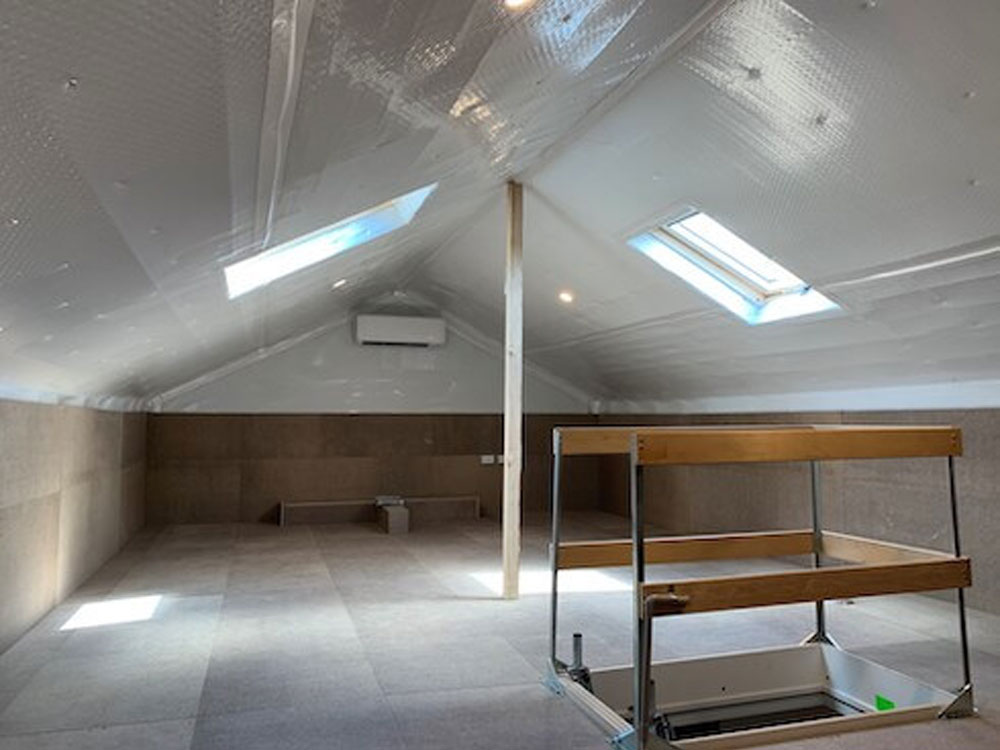 Dustproof attic conversion