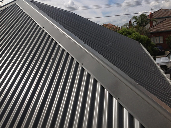 Corrugated iron roof