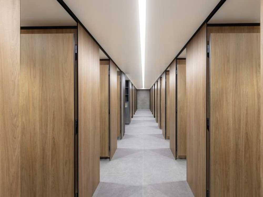polytec’s Compact laminate is perfect for wall panelling in wet areas