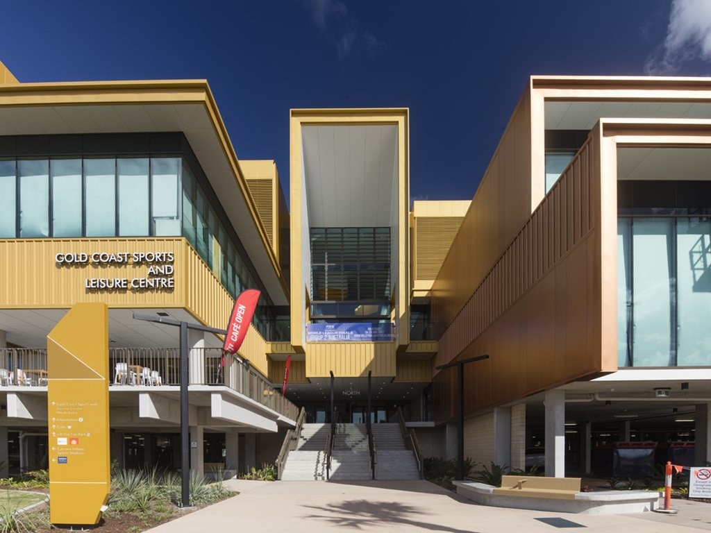 The Gold Coast Sports and Leisure Centre (GCSLC) has picked won an Urban Design Award at the recent 2017 Gold Coast Urban Design Awards.&nbsp; Image: Supplied
