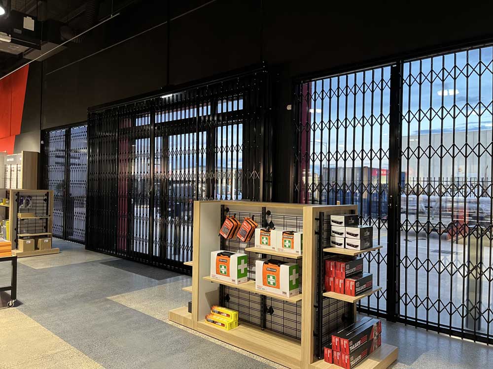 ATDC's S05 retractable security screens at the ARB store 
