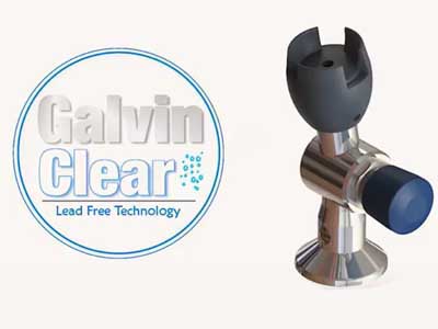 Ezy-Drink GalvinClear 316 stainless steel bubbler tap
