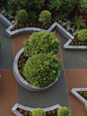 The Cabrini Hospital courtyard featuring SuperStone