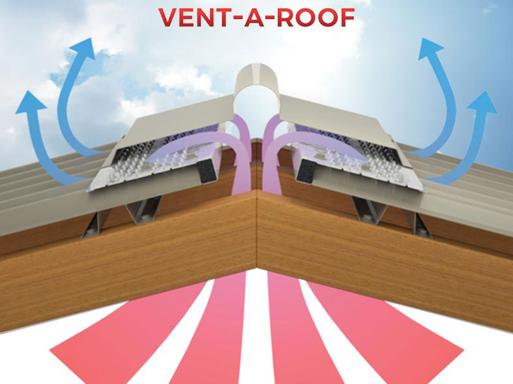 Vent-A-Roof is an innovative metal roof ventilation system 