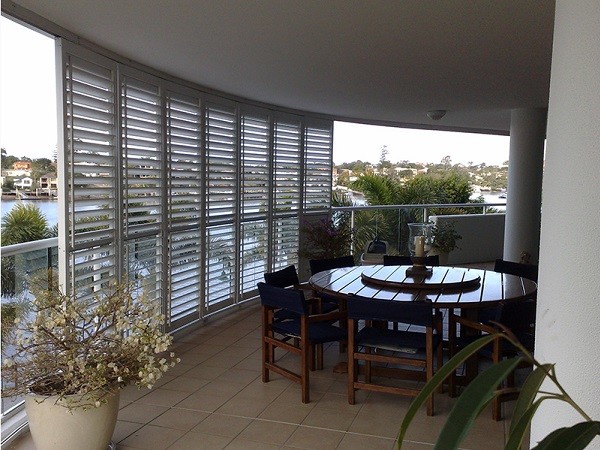 Shutterflex screening can be added for sun shading on patios
