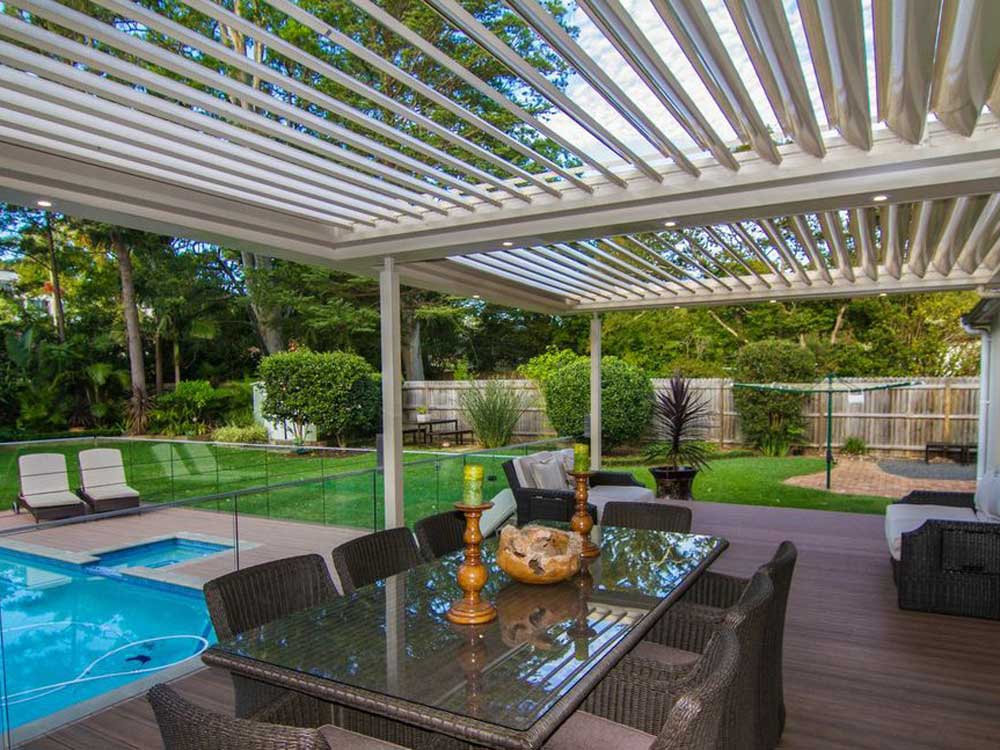 Vergola opening roof system 