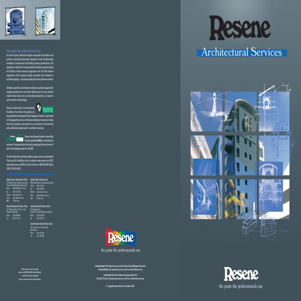 Resene Architectural Services