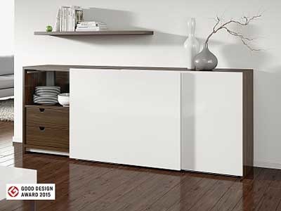 InLine S raises the bar in furniture design by allowing handleless doors to be opened at the outer edge