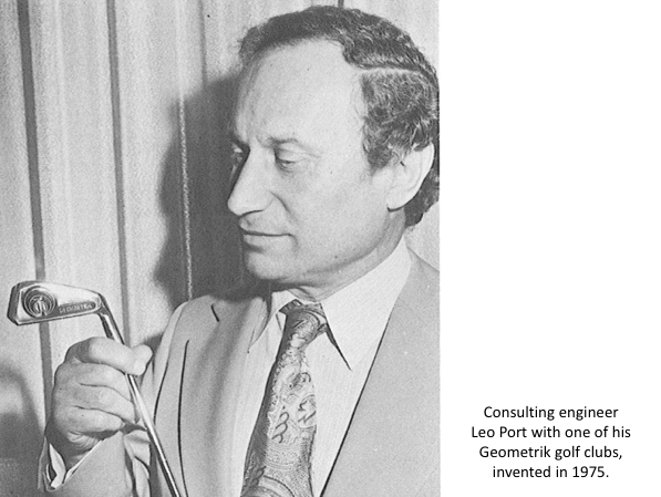 A keen golfer, in 1975 he developed a club with a shaft shape and handle grip that aligned the correct club head position in the golfer’s hands. From this distance it seems to have been an entirely self-evident approach. He called it the ‘Geometrik’, being at the forefront of miss-spelt inventive ideas, (our favourite is Bluescope’s Klip-Lok – two in one hyphenated word).