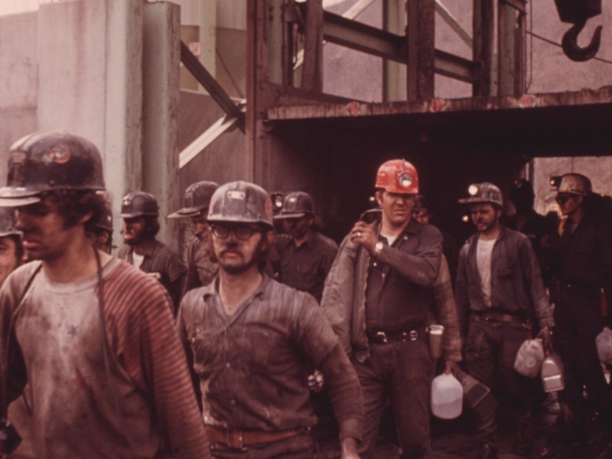 Virginia coalminers in the industry&#39;s 1970s heyday. Photography by Jack Corn&nbsp;
