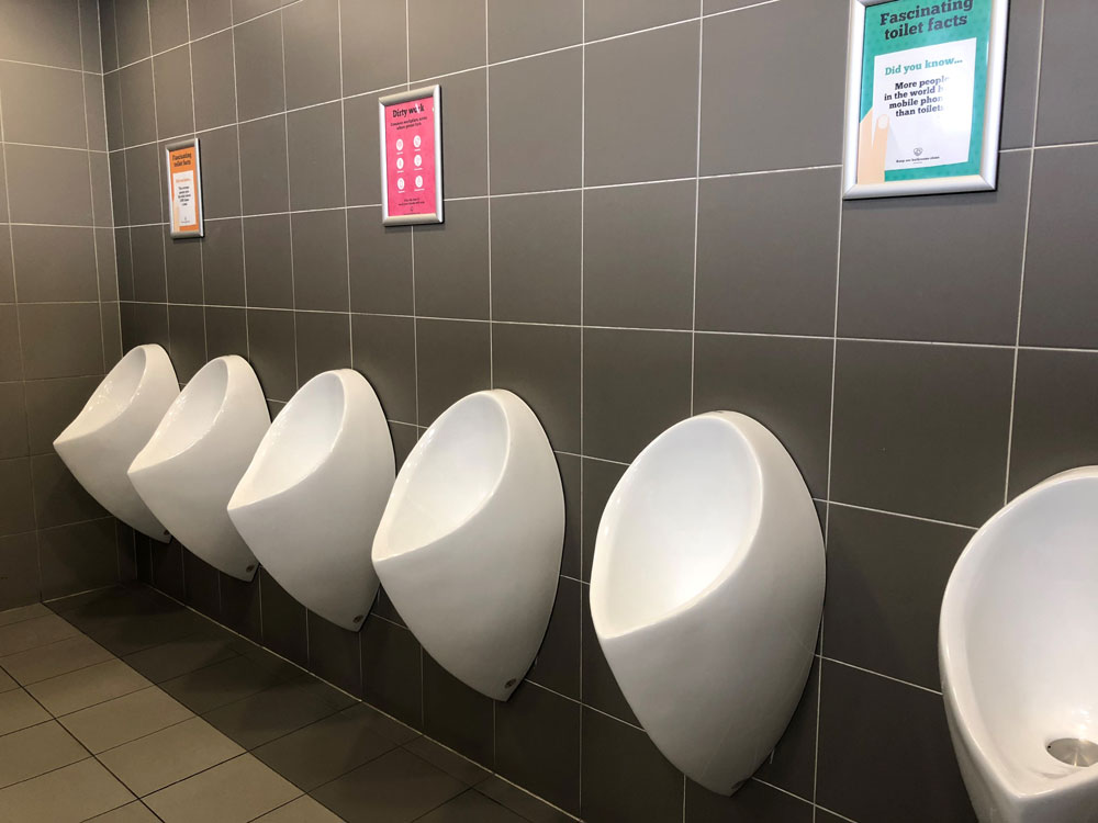 Uridan waterless urinals 