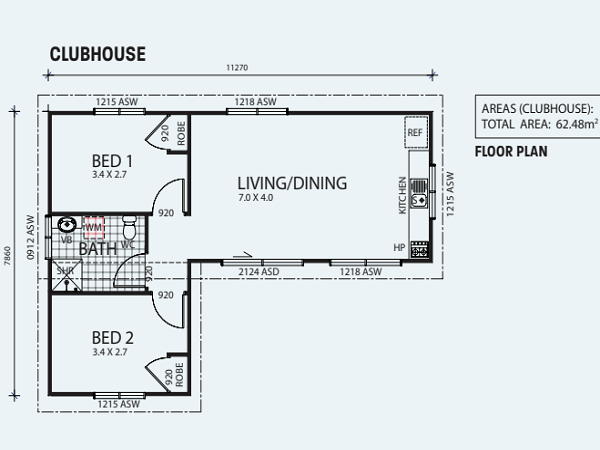 clubhouse floor plan