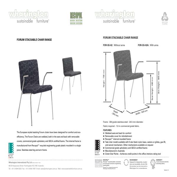 Wharington Sustainable Furniture Range