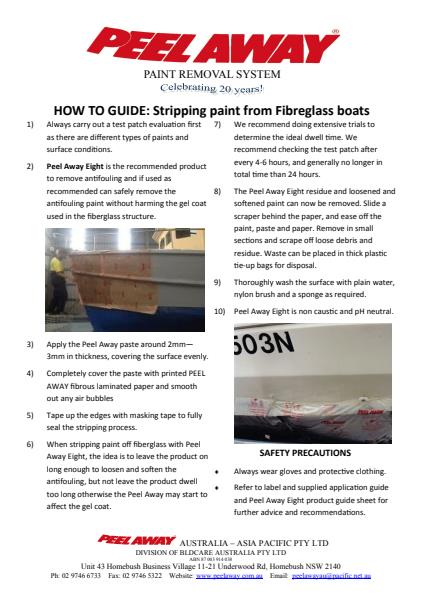 How to Guide - Stripping paint off Fibreglass boats