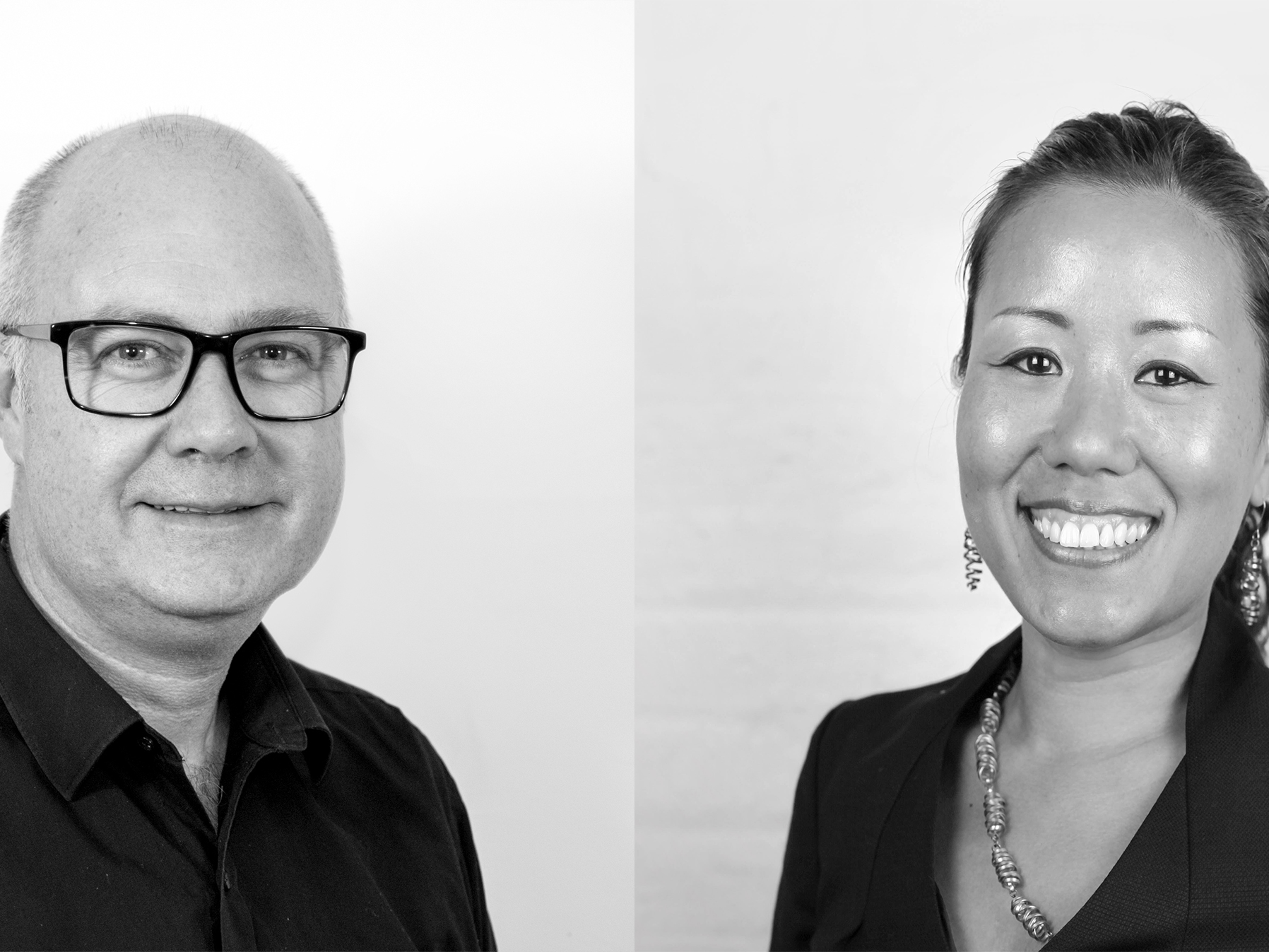 Peter Stevens (left) is the new&nbsp;Weston Williamson technical director on the Melbourne Metro Tunnel Project, while&nbsp;Chie Shimizu (right) is the new&nbsp;Sydney Office principal.
